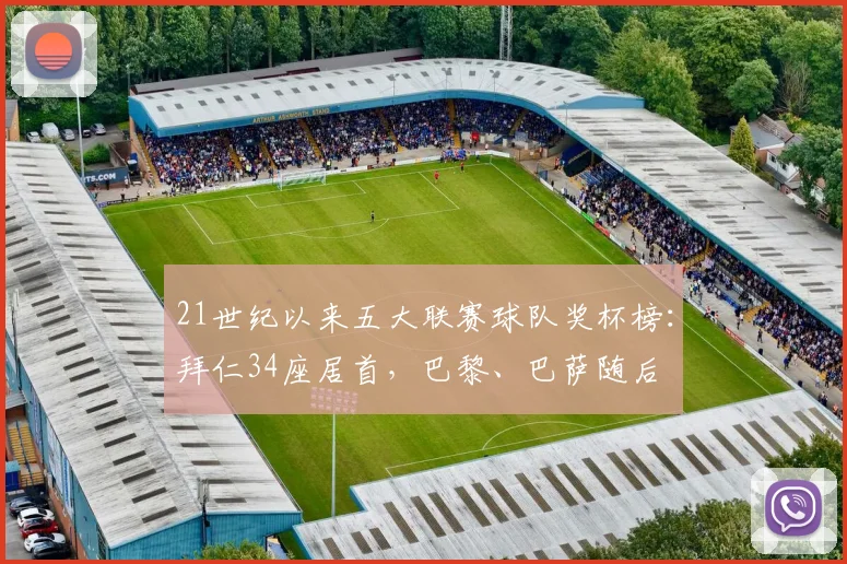 21世纪以来五大联赛球队奖杯榜：拜仁34座居首，巴黎、巴萨随后